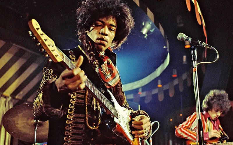 Jimi Hendrix at concert