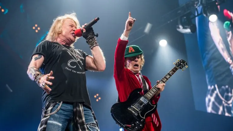 axl rose and acdc