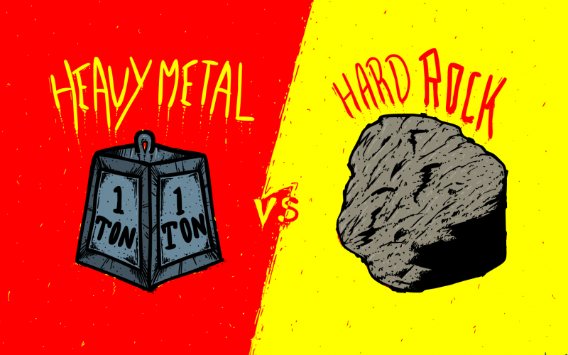 Heavy Metal Vs. Hard Rock