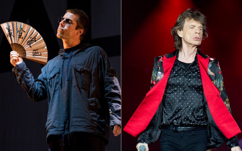Mick Jagger and Liam Gallagher