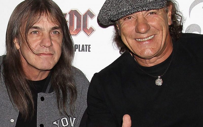 Brian Johnson and malcolm young