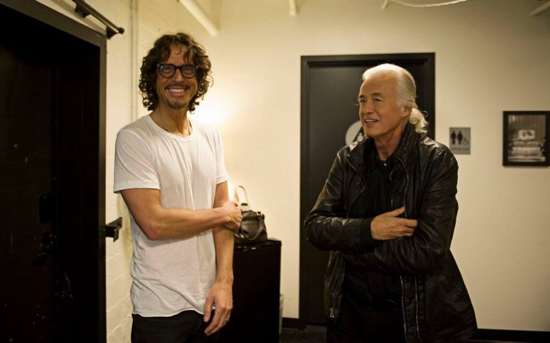 jimmy page and Chris Cornell
