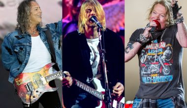 Kurt Cobain, kirk and axl rose