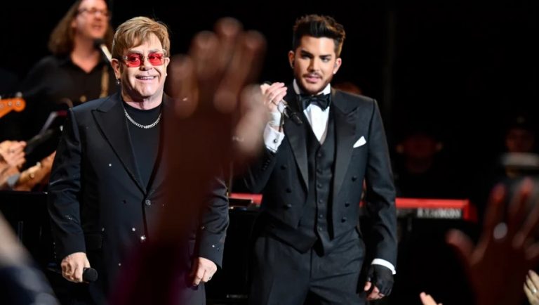 Elton John & Adam Lambert Stun Fans With Surprise Bohemian Rhapsody Duet queen and adam lambert