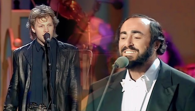 Jon Bon Jovi, Luciano Pavarotti & Choirs Unite for a Powerful “Let It Rain” (Live)