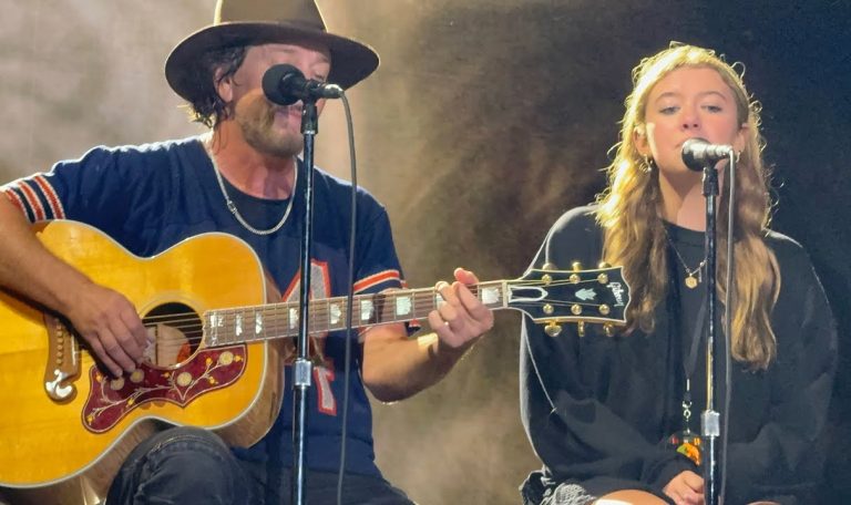 Eddie Vedder Shares the Stage With Daughter Harper for “Last Kiss / Best Day” at Ohana Fest